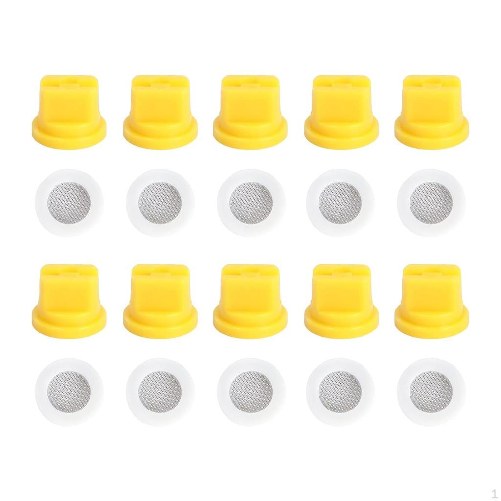 10 Agricultural Spray Nozzles with Filtering O Rings At 110° for Effective Cleaning