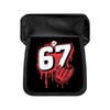 A 2D Flat Baseball-Themed Pencil Case with Double-Layered Flaps, Offering Ample Storage Space And a Zip Closure, Ideal for School And Office Use