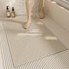 Modern Minimalist Anti-Slip Bathroom Silk Ring Mat - Cuttable, Dirt-Resistant, Hollow Drain Foot Pad
