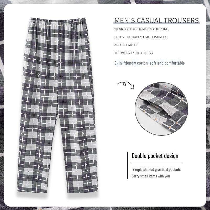 

Мужские хлопковые пижамные штаны: Удобный, тонкий, в корейском стиле, свободного кроя, подойдет для весны, осени и зимы. 3XL