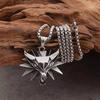 Necklace Wolf Head Geometric Retro Pendant for Men and Women