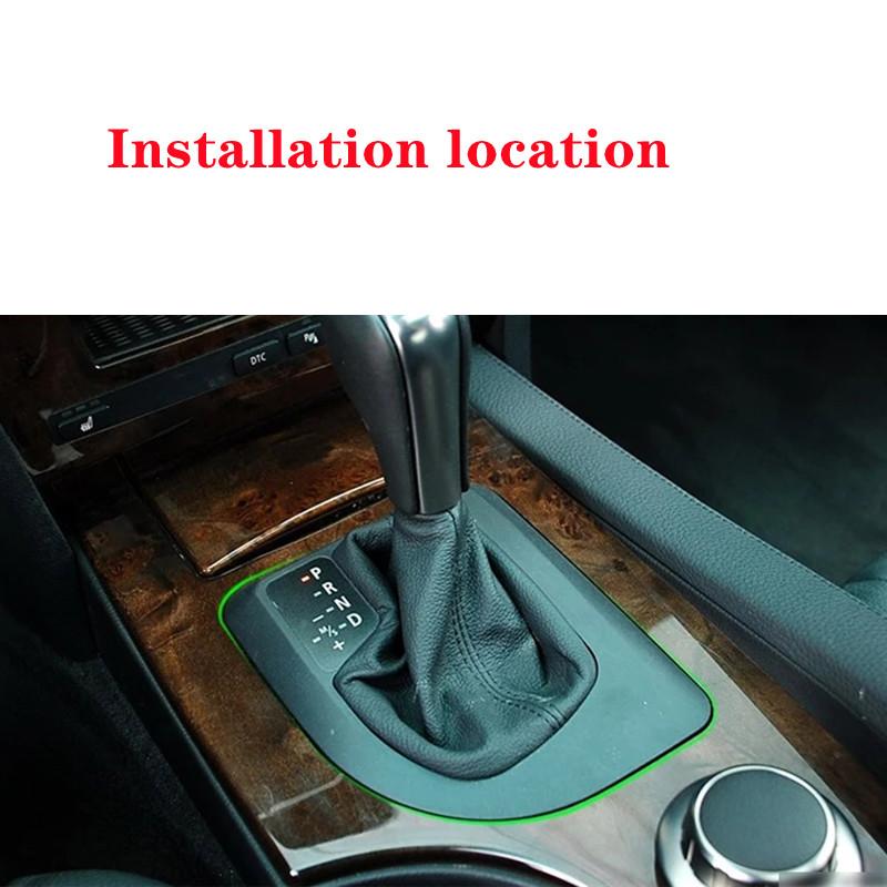 Car Center Console Gear Shift Panel Cover Decorative Frame Fit For BMW 5 Series E60 E61 2004-2007 Auto Interior