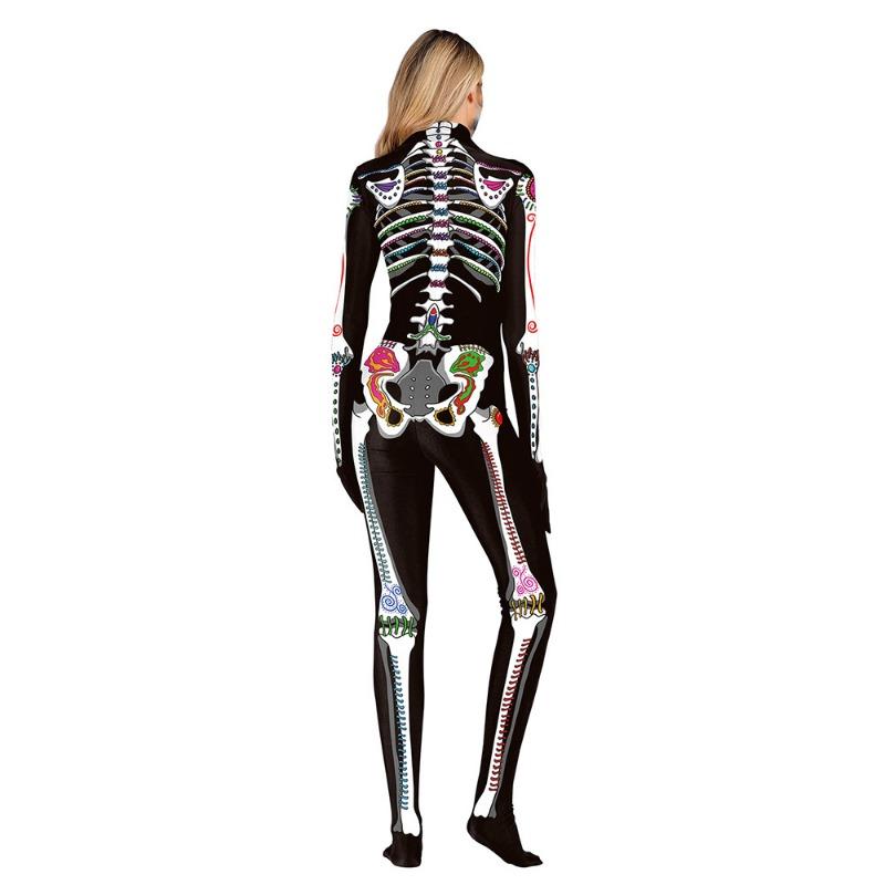 Halloween new human skeleton with hands and feet adult onesie