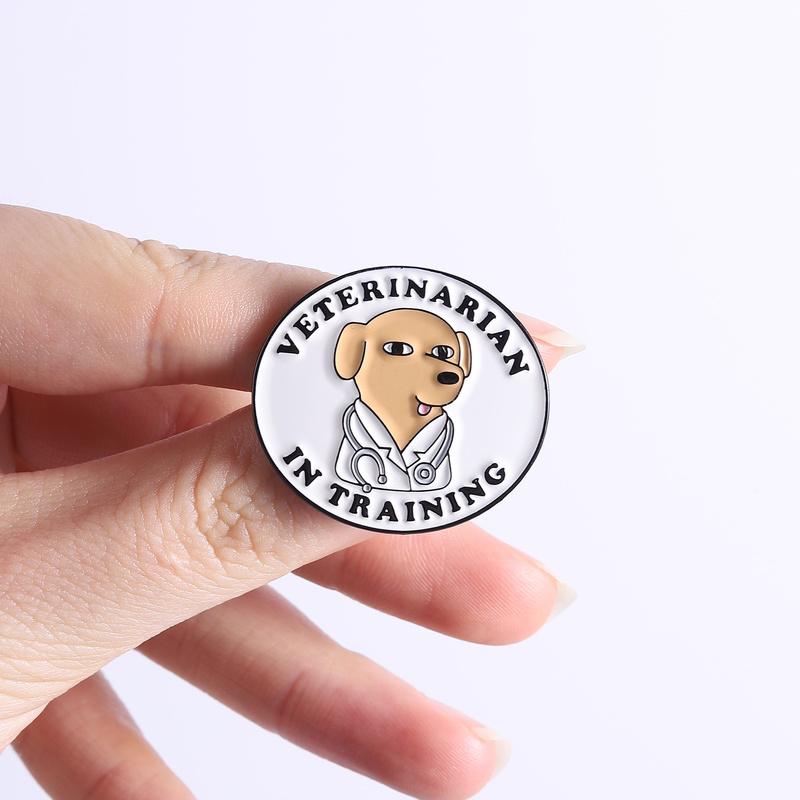 Future Veterinarian Enamel Pins This Girl Was Made to Save Animal Funny Animal Lover Brooch Lapel Badge Jewelry Gift for Friends