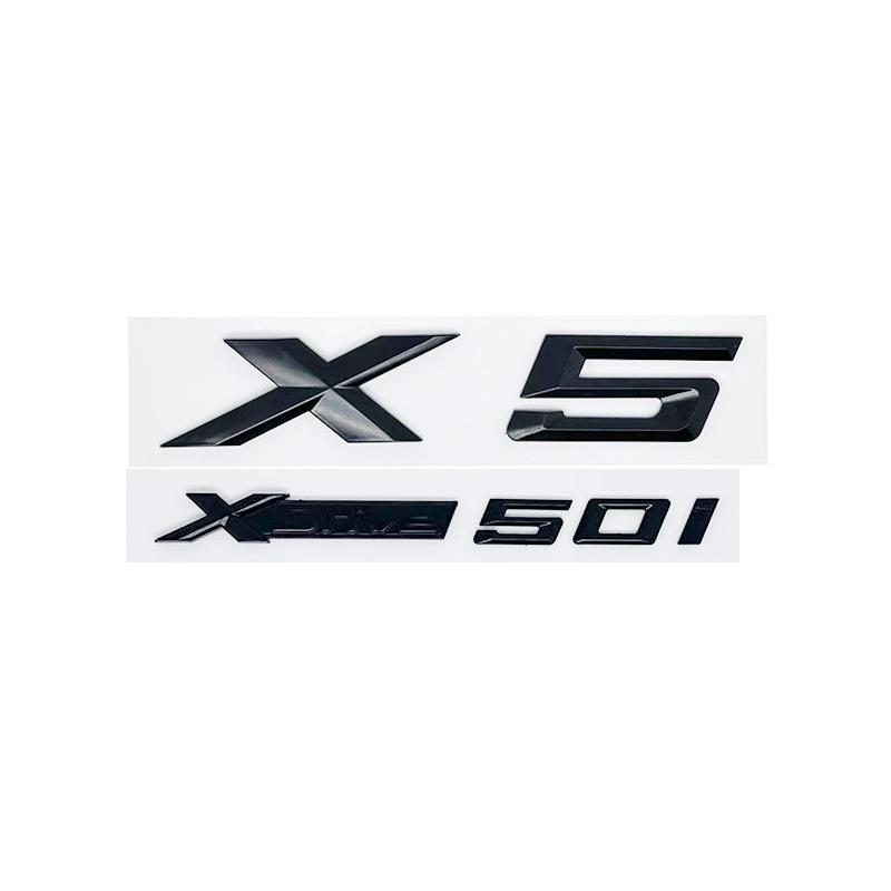 New Style XDrive Alphanumeric Trunk Emblem Sticker for BMW X5 - 28i 30i 35i 40i 48i 50i 30d All-Wheel Drive Badge
