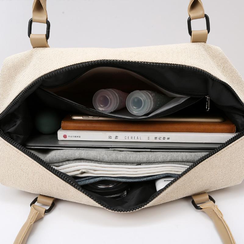 Fashion Sports Fitness Bag Large Capacity Travel Bag Shoulder Crossbody Bag Short Business Travel Bag Swimming Yoga Bag