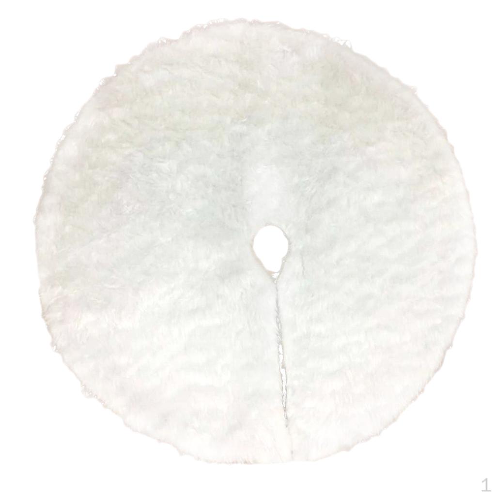 

Christmas Tree Skirt Floor Carpet Pet Favors Ornament and Decorations Party Supplier White 90cm