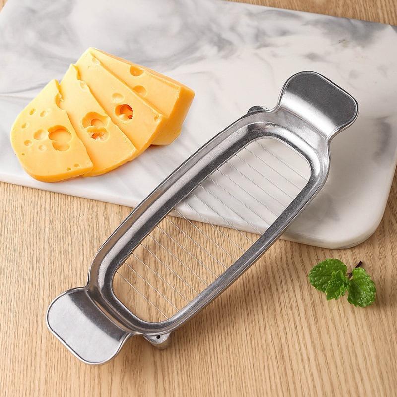 Aluminum Die-cast Cheese Line Cut Butter Cheese Slicer Kitchen Utensils Foie Gras Cut Egg Cheese Divider Creative Kitchen Tools