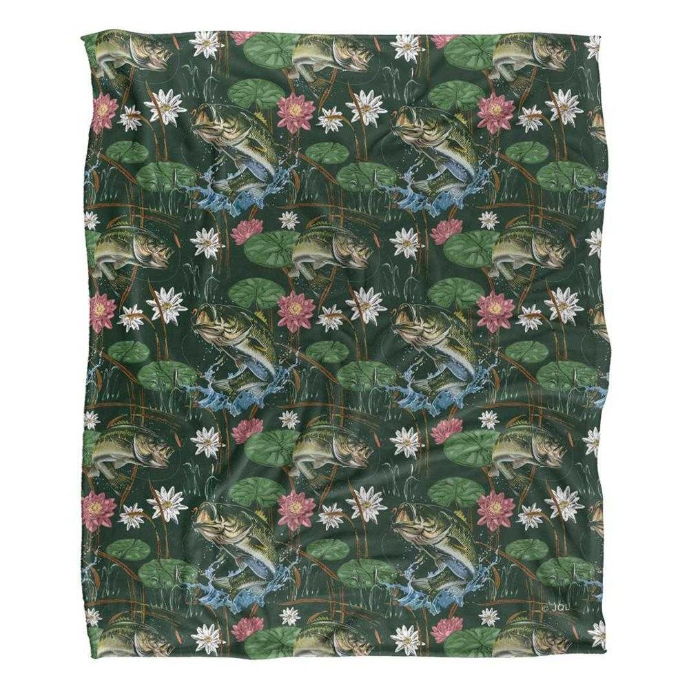 JQ Licensing Jl-Jp-Jq Seidige Tiki-Blume Angeln Superweiche Decke