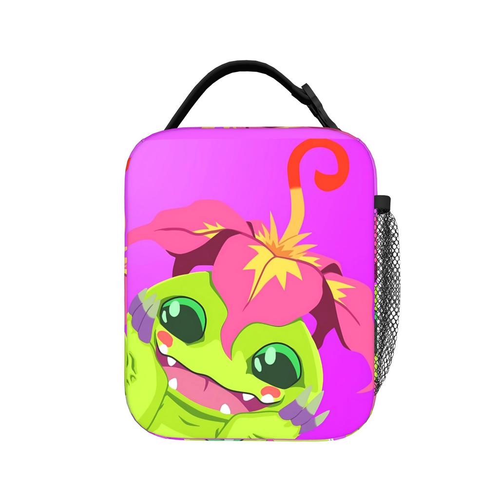 Cartoon Digimon Adventure Anime Lunch Bag Travel Portable Lunch Box For Child  Oxford Designer Cooler Bag