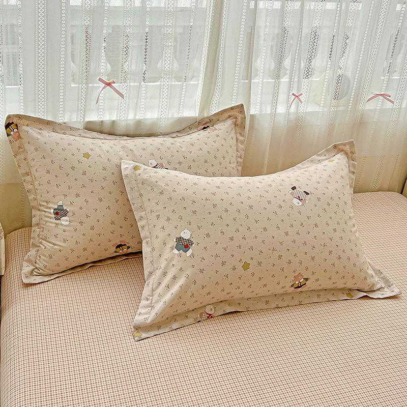 2025 Pure Cotton Cartoon Pillowcase Set - Pair of 48x74cm Pillow Covers
