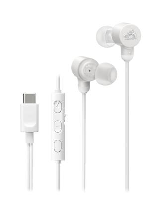 JVC Kenwood Victor Słuchawki przewodowe z wysokiej jakości etui transportowym USB HA-FR29UC-W Mikrofon, Rozdzielczość, Dokanałowe Type-C, Type-C, 1,2 m, Białe,