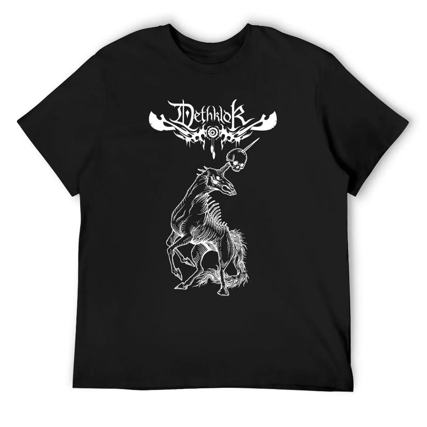 

Dethklok Thunderhorse Футболка Блузка швидковисихаючі футболки Футболки оверсайз вбрання для чоловіків XXXXXL чорний