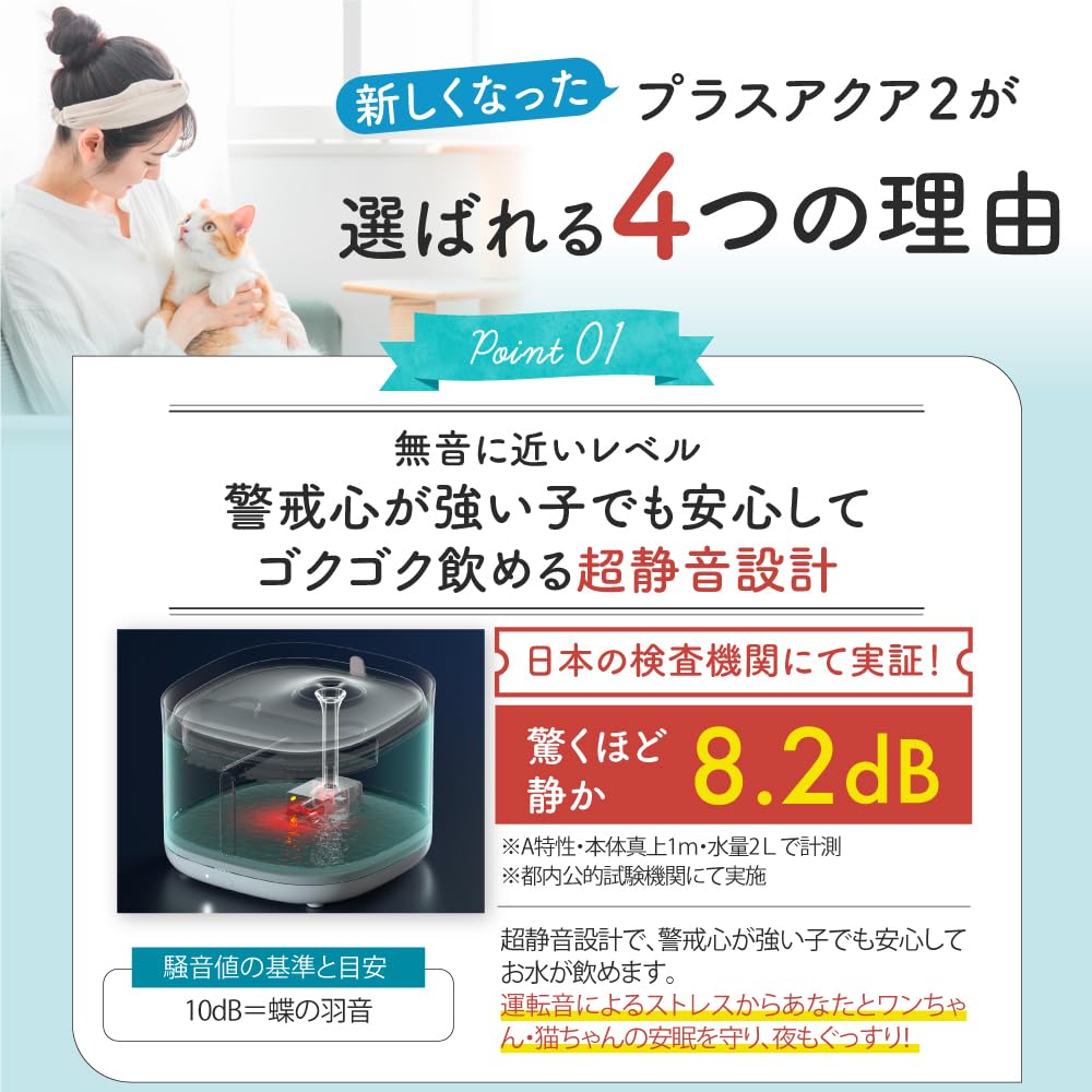 Od Uchinoko Electric Plus Aqua 2 Automatický dávkovač vody pro kočky a psy Struktura filtru vhodná do myčky nádobí Obsahuje materiál KDF Spolehlivý