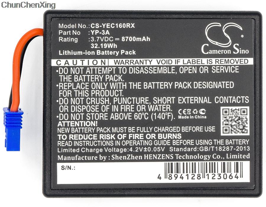 

Cameron Sino 8700mAh RC Hobby Battery YP-3A for YUNEEC H480 Drone Remote Control, ST16 controller