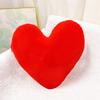 Heart Pillow Thick Elastic Cozy Fully Stuffed Room Decor Pillow Solid Color Colorfast Plush Sofa Living Room Bedside Bed Cushion Toy Photo Prop