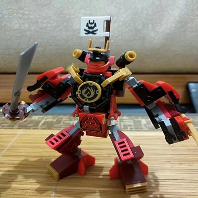158 τμχ Phantom Ninja Series Niya's Samurai X Mecha Boy Assembled Building Blocks Μοντέλο δώρο για παιδιά