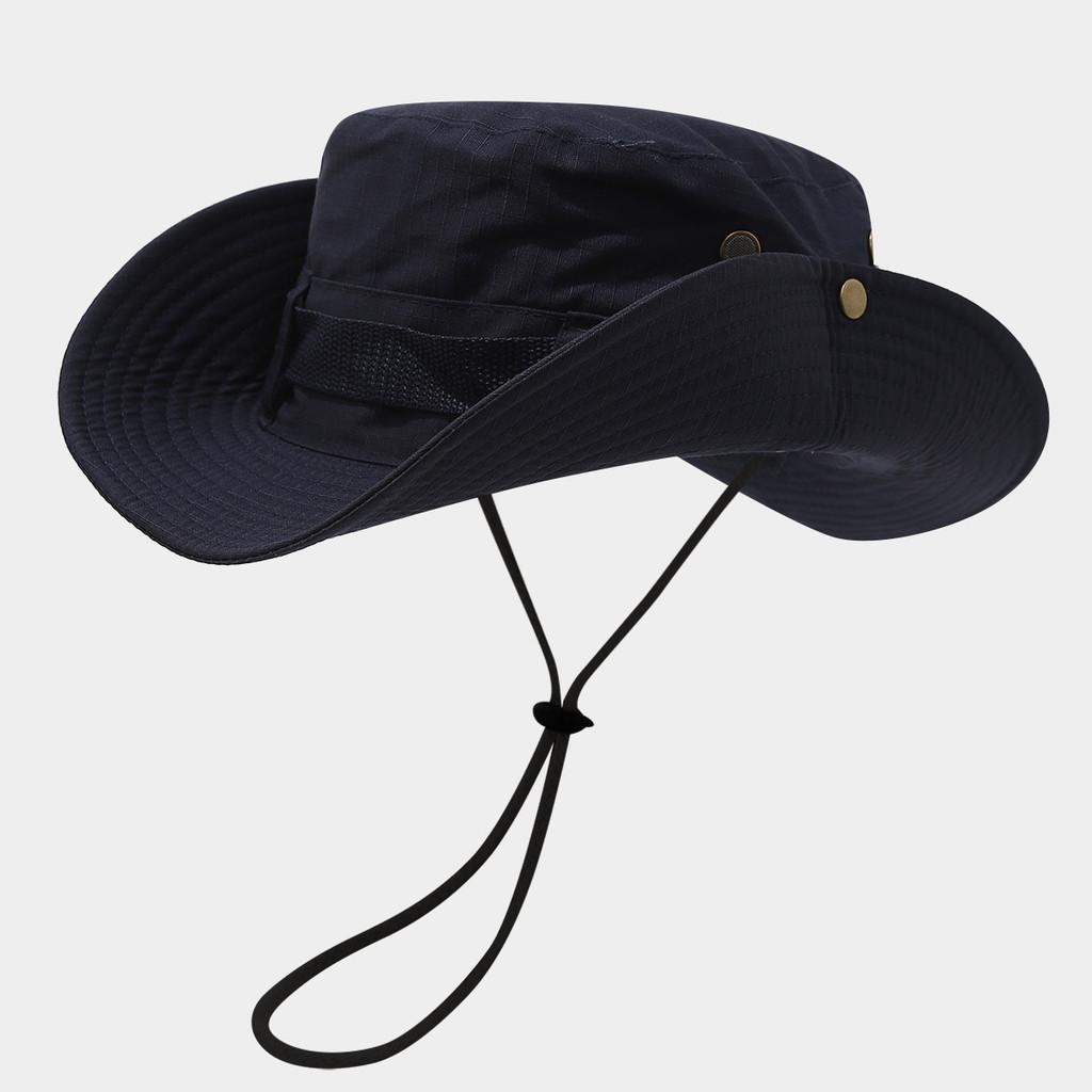 Wide Brim Fisherman Hat For Men Women Sun Protection Breathable Outdoor Summer Accessory