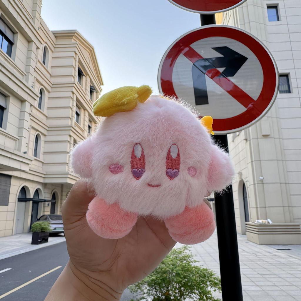 Strawberry Bow Kirby Star Plush Keychain Pendant Doll