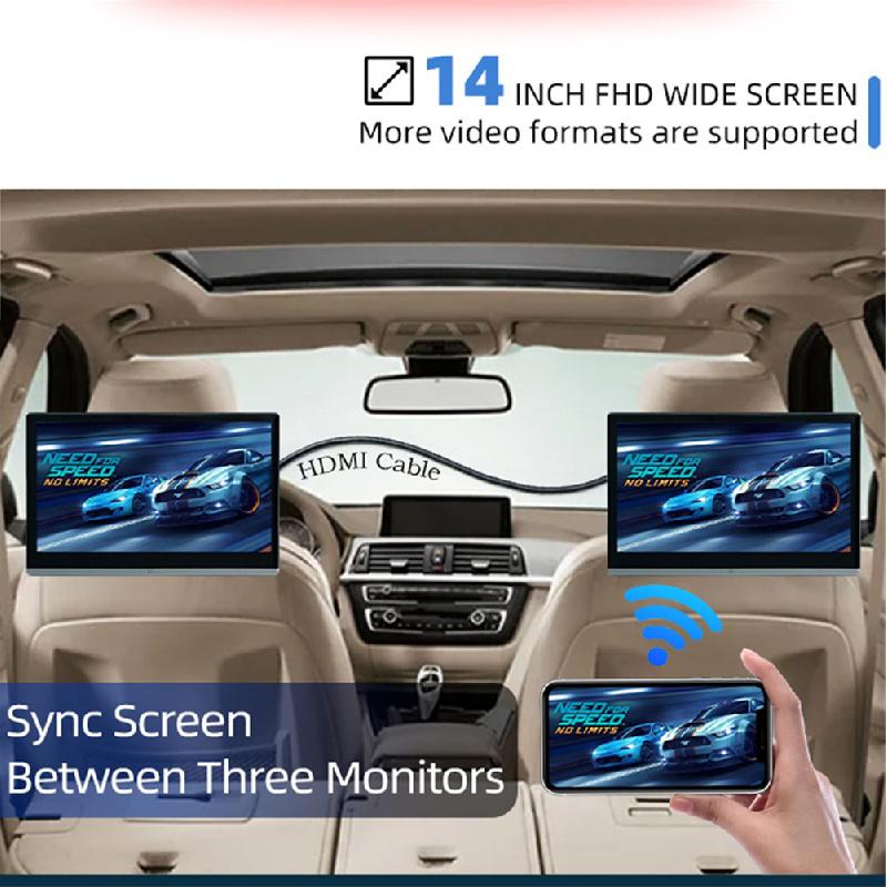 14"Car Monitor Android 12 Multifunction Tablet Touch Screen 2+32G Octa-Core Fm