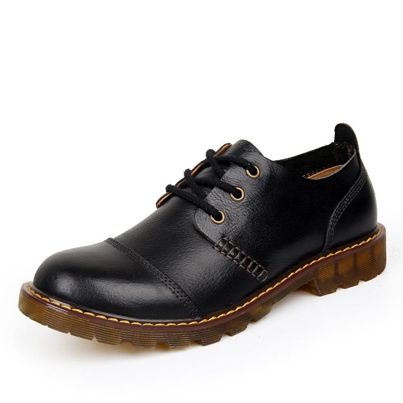 2024 Nové pánské kožené boty Neformální boty z pravé kůže Pánské Oxford Módní šněrovací Derby společenské boty Outdoorová pracovní obuv Sapatos