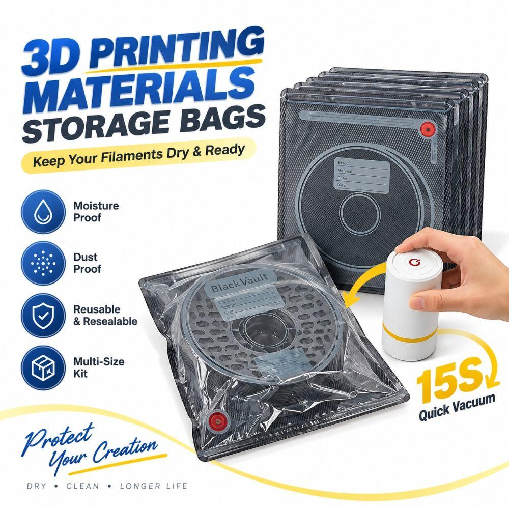 Airtight Seal 3D Filament Storage Bag Electric Pump 3D Filament Bag Clothing Organization