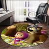 cartoon animation Print Round Rug, Washable Floor Carpet, For Entryway Dorm Laundry Room Office Study, Home Decor Birthday Christmas Gift