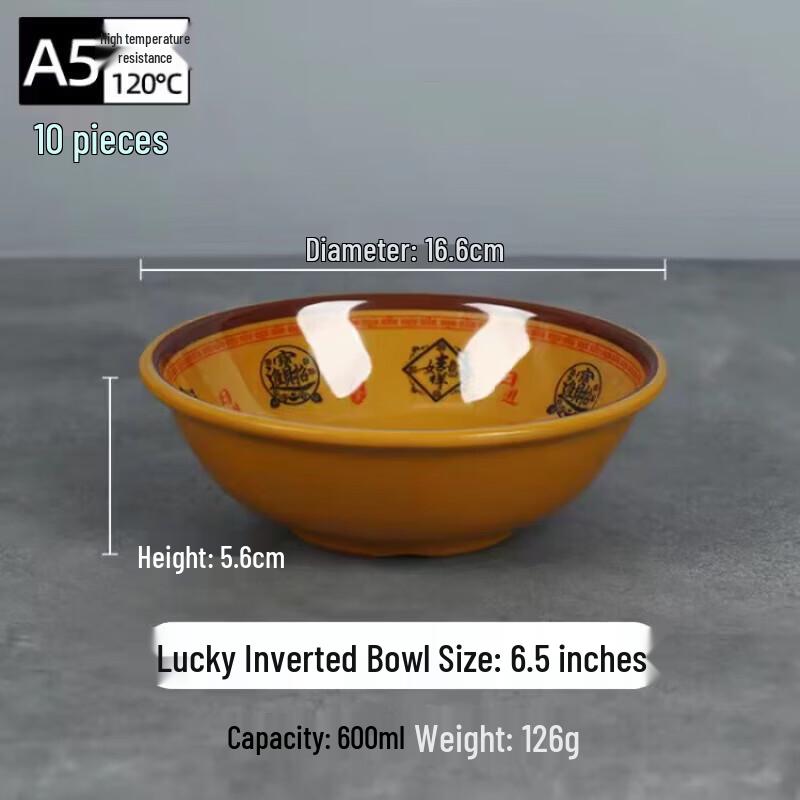 Melamine Commercial Breakfast & Snack Bowls (10-Pack)
