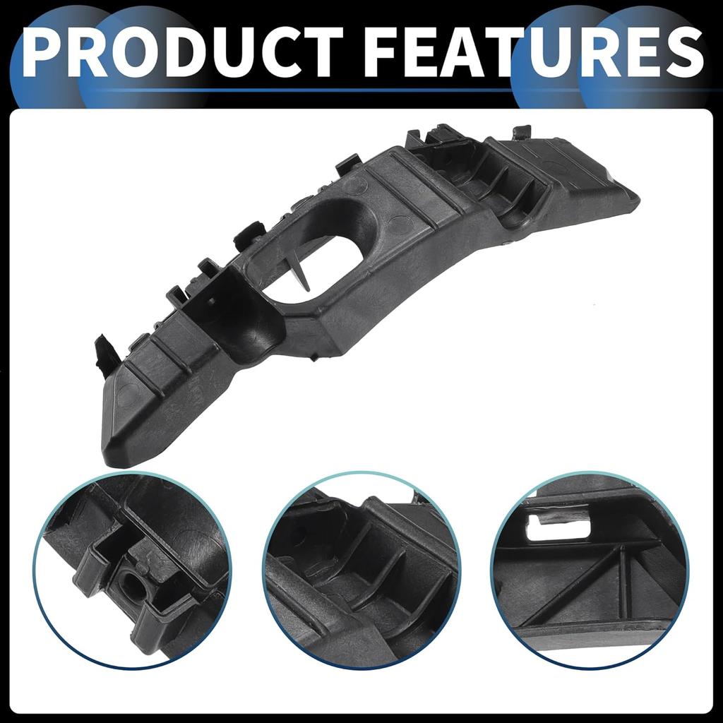 Bumper Support Bracket, Left and Right Side Front Bumper Retainer Bracket Hold Mount No.86551N9000 for Hyundai Tucson 2022-2023 ABS Plastic Black, 1