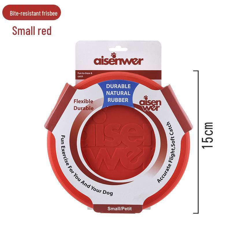 Aisenwell Durable Dog-Specific Soft Flying Disc, Bite-Resistant TPU Material Pet Toy Small (15cm)