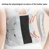 Back Brace Grey Lumbar Support Belt M Breathable Polyester Fiber with Steel Pad Back Support for Home Sport Office