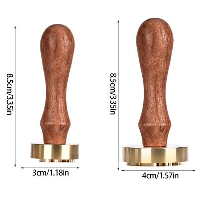Retro Carved Metal Ice Stamper Handle Ice Embossing Tool For Ice Dessert