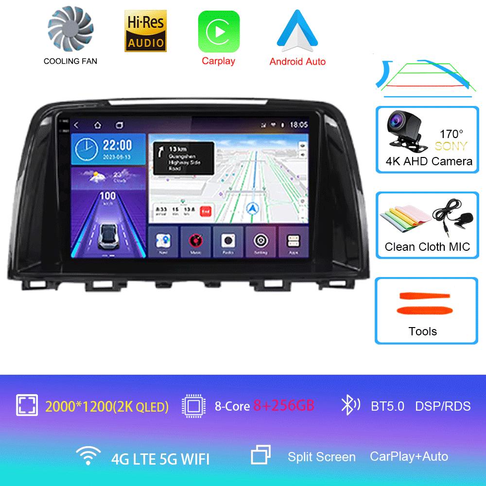 For Mazda 6 GJ Atenza 2012 2013 2014 2015 2016 2017 Android 14 Carplay Auto Car Multimedia All-in-one Car Radio Video Player GPS