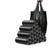 Large Black Heavy-Duty Kitchen Garbage Bags, Handheld Roll for Home and Office.