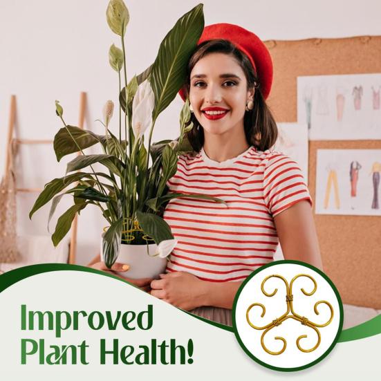 Monstera Plant Stabilizer Metal Plant Stem Holder Indoor Plant Support Stem Stabilizer for Garden Flowers Potted Plants Thriving Growth