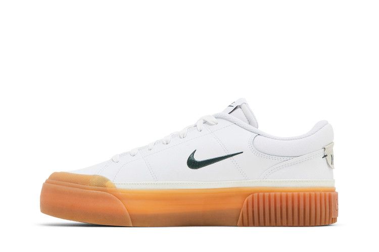 Women's Sneakers Nike Court Legacy Lift White Vintage Green Gum (Women's) White/University Red/Gum Yellow/Sail