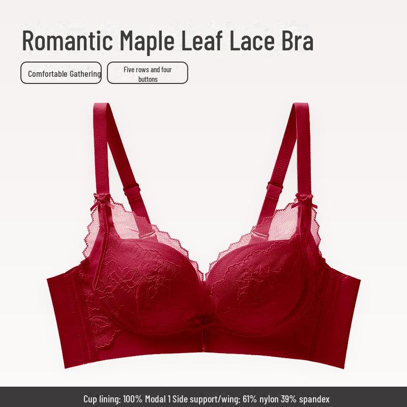 "Push-Up Bra for Small Breasts: Anti-Sagging, Smooth, Comfortable, Wireless, Sexy, Breathable Women's Underwear"