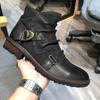 Men's Motorcycle Boots Vintage Round Head Cowboy Short Boots Horse Boots