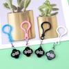 Four-Leaf Clover Hook Keychain: Student Backpack Accessory Mini Portable Pendant Watch