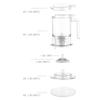 Loose Leaf Tea Infuser Pot Easy Brew Heat Resistant Steeper Strainer Teapot