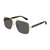 Monogram Irregular Sunglasses Men's Gold