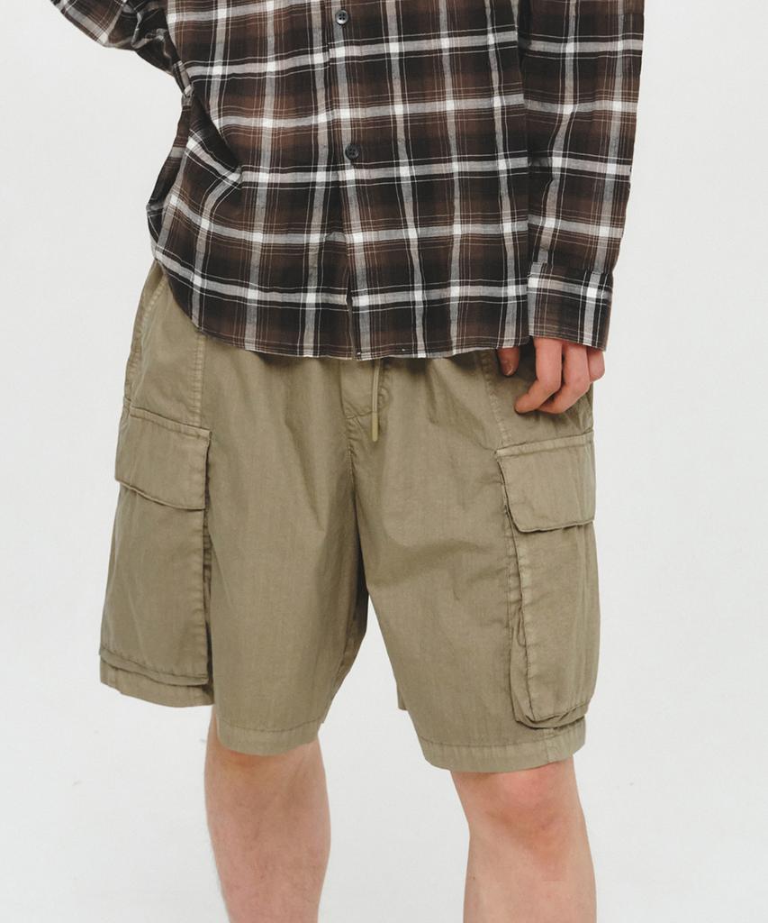 INTEMPOMOOD Tactical Banding Cargo Shorts_Beige