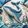 Thematisches Patchwork-Nähset mit Stoffmaterialien für DIY-Projekte