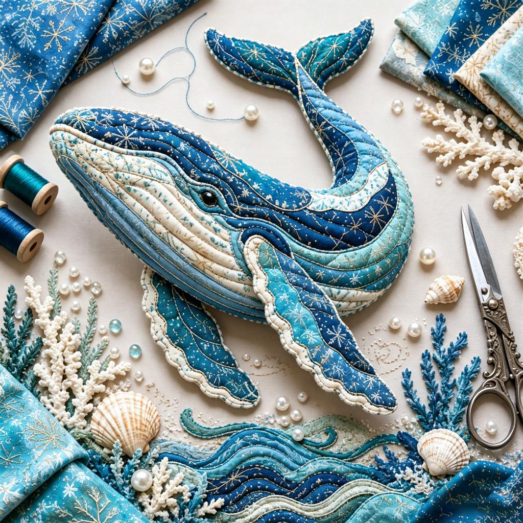Thematisches Patchwork-Nähset mit Stoffmaterialien für DIY-Projekte