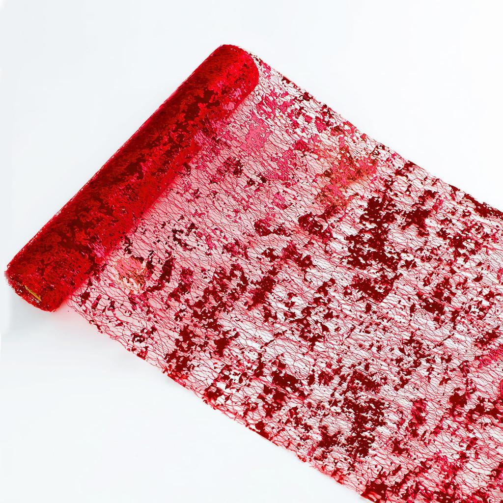Exclusive Irregular Texture Hot Stamping Foil Table Runner and Placemat for Wedding Decor and Gift Packaging