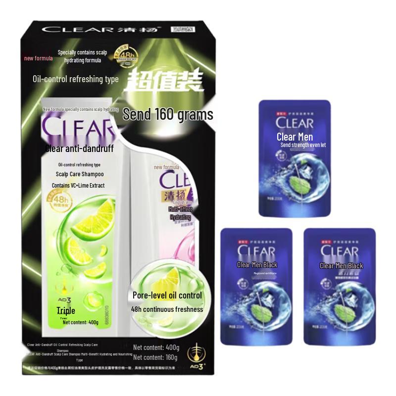 

Clear Anti-Dandruff Oil Control & Volumizing Shampoo