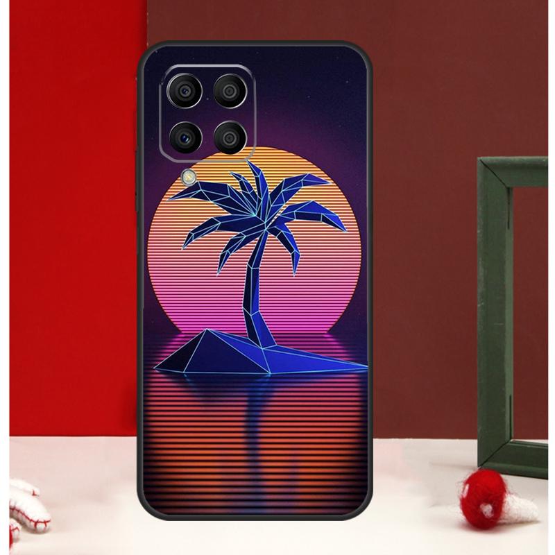 Retrowave Neon Palms Tree Case For Samsung Galaxy M12 M32 M52 M06 M16 M36 M56 M33 M15 M55 M31 M13 M14 M53 M35 M34 M54