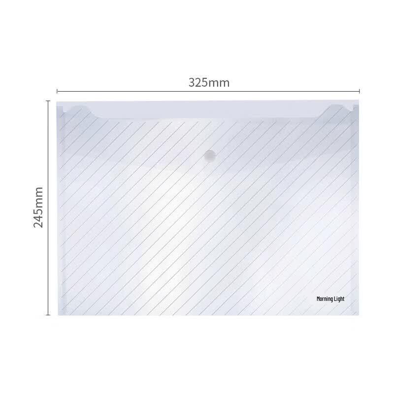 M&G A4 Transparent Button File Bags A4