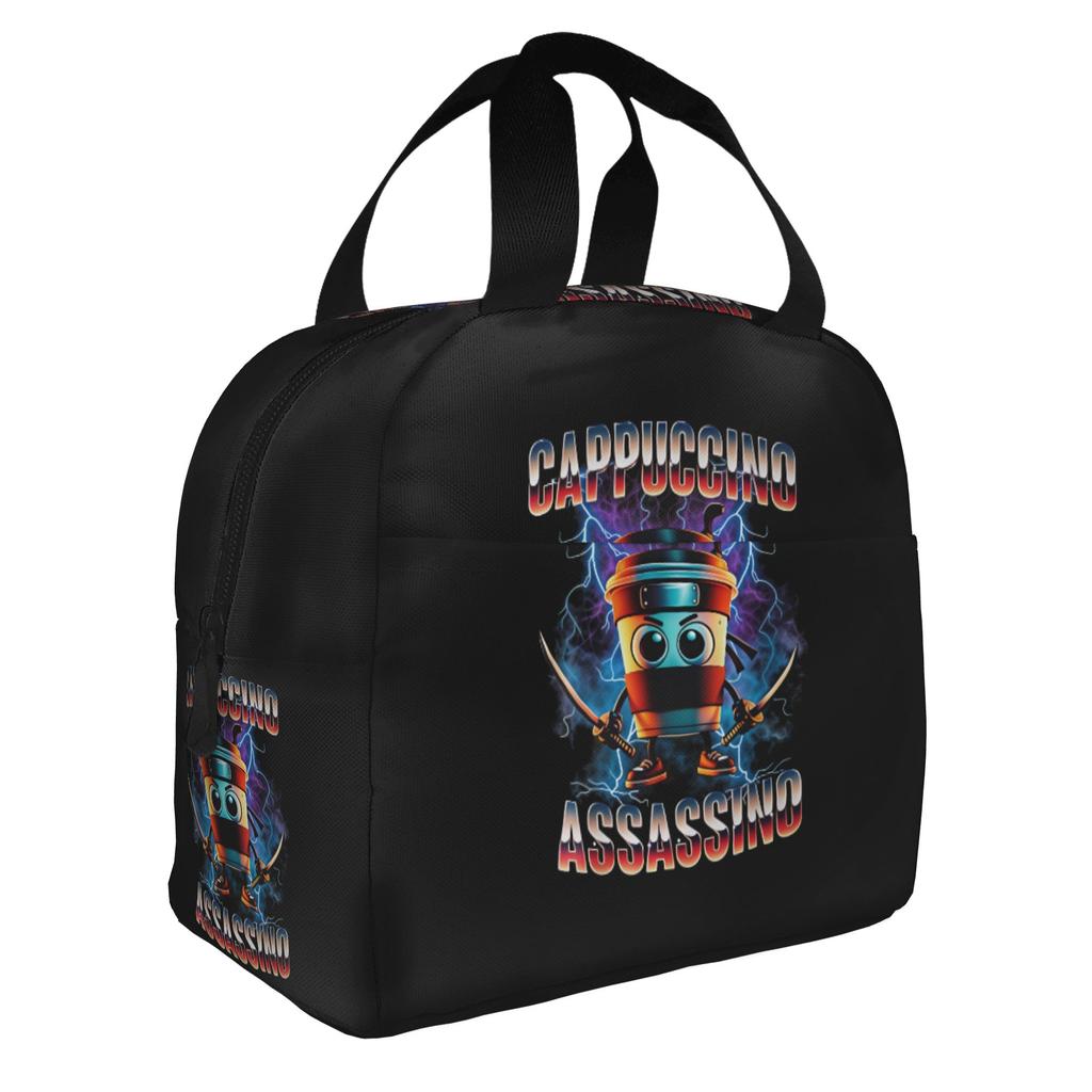 Italian Brainrot Lirili Larila Insulated Lunch Bag for Women Resuable Funny Meme Cooler Thermal Bento Box School