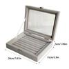 1PC Jewelry Storage Box Wholesale Home Jewelry Display Box With Covered Necklace Ring Jewelry Organizer